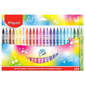 Caneta Hidrografica Mini Cute Estojo X 24 Maped