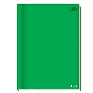 Caderno Brochura CD Lift Verde 1/4 48F Credeal