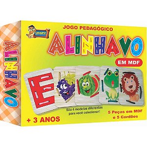 Alinhavo Em Mdf, Jogo Pedagógico, + 3 anos, REF.3878 - Uriarte