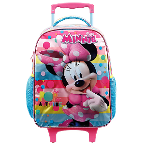 Mochila com Rodas, Disney Minnie, Escolar, Ref.11440 - Xeryus