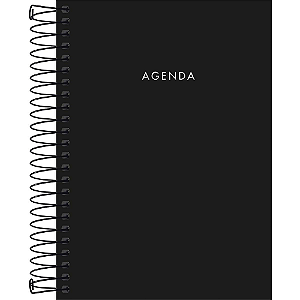 Agenda Espiral Permanente Preta Napoli Tilibra REF.14163-1