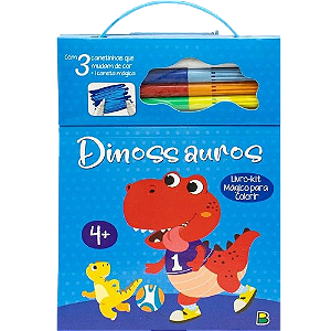 Livro-Kit Mágico Para Colorir: Dinossauro REF.1169238