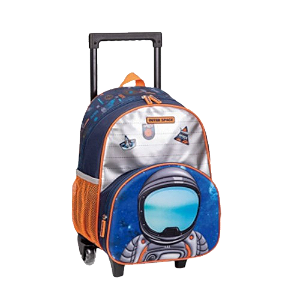 Kit Mochila + Estojo + Lancheira + Garrafa 16 Astronauta Soul Shine REF.IN2573-KG