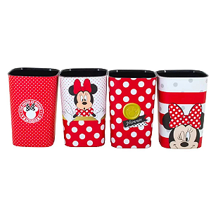 Kit Porta Canetas C/Bandeja Minnie Mouse Plasutil
