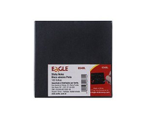 Sticky Notes Adesivo Preto Eagle 100 folhas