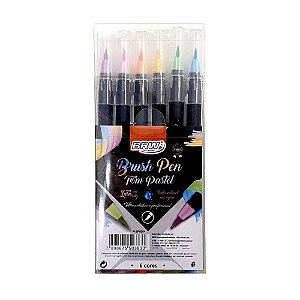 Brush Pen Pastel BRW 6 cores
