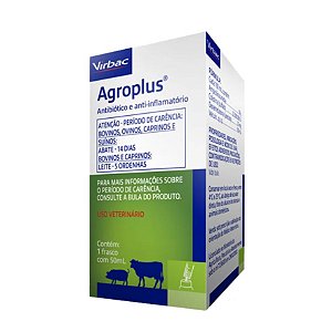 Agroplus Antibiótico e anti-inflamatório 100 ml Virbac