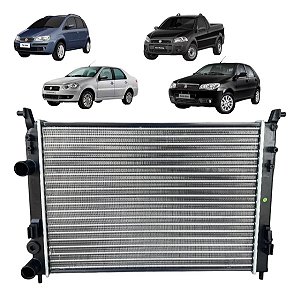 Radiador Palio Siena Strada Idea Fire Com E Sem Ar 2001-2019