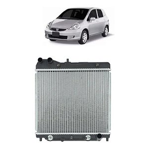 Radiador Honda Fit - 1.4 1.5 Manual E Automático 2003 À 2008