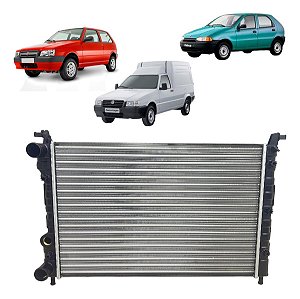 Radiador Palio C/s Ar 1996 À 2000 Uno Fire Com Ar 2001-2009