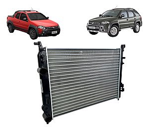 Radiador Palio Siena Strada Idea Fire Com E Sem Ar 2001-2019