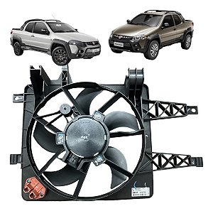 Ventoinha Radiador Palio Siena Strada Ideia 1.8 Com Ar