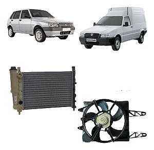 Kit Radiador Uno Fire Sem Ar (modelo Valeo)
