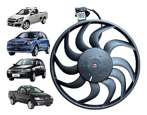Motor E Ventoinha Radiador Montana 1.4 Flex 2007 2008 C/ar