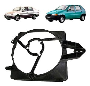 Defletor Ventoinha Do Radiador Fiat Palio 1.0 Sem Ar