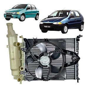 Kit Radiador Ventoinha  Palio Siena 1.0 Reservatório Sem Ar