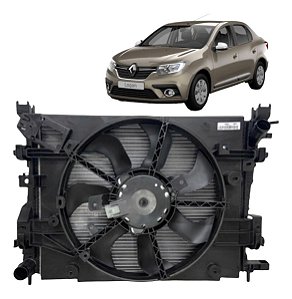 Kit Radiador Renault Logan 2014 A 2018 Manual E Automático