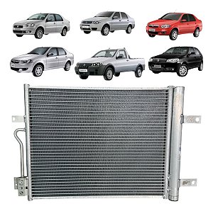 Condensador Palio Siena Strada  1.0 1.4 1.6 Com Filtro