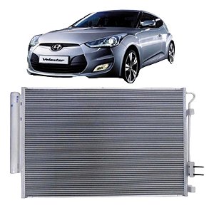 Condensador Ar Condicionado Veloster 1.6 Original Denso