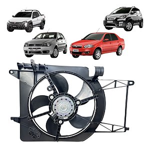 Ventoinha Radiador Palio Siena Strada Ideia 1.8 Com Ar