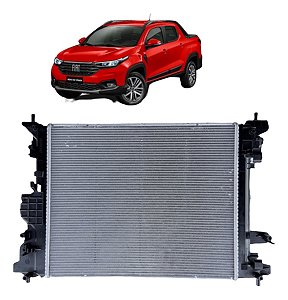 Kit Radiador E Condensador Fiat Nova Strada 2020 À 2021
