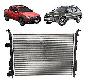 Radiador Fiat Strada E Palio Weekend Etorq 1.6 16v E 1.8 16v