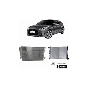Radiador Automático Condensador  Veloster 1.6 Original