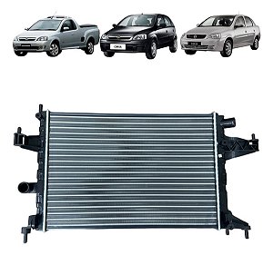 Radiador Corsa Novo / Montana 2002 À 2012 1.0 1.4 1.8 C/ar