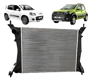 Radiador Novo Uno Evo Vivace 1.0 1.4 8v Flex 2014 2015 2016