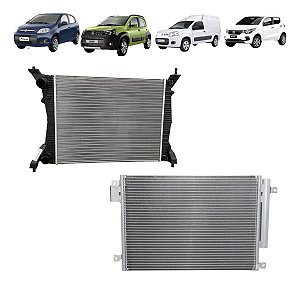 Radiador E Condensador Fiorino 2014 À 2020 Sist Valeo