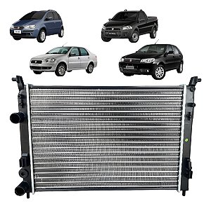 Radiador Palio Siena Strada Idea Fire Com E Sem Ar 2001-2019