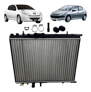 Radiador De Água Peugeot 207 1.4 1.6 08 2009 2010 2011 2012
