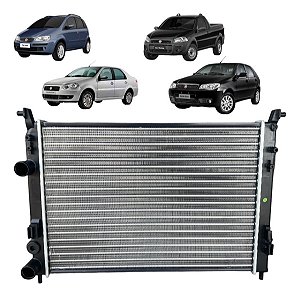 Radiador Fiat Palio Fire 2001 Até 2018 Com Ar Condicionado