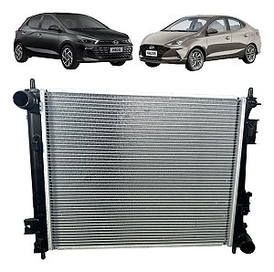 Radiador De Água Hyundai Hb20 1.0 Turbo Manual 2016 Até 2024
