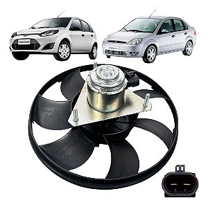 Ventoinha Eletro Ventilador Ford Fiesta Sem Ar 1.0 2002 A 12