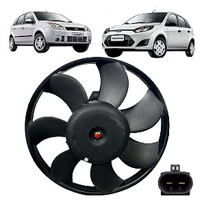 Ventoinha E Motor Ford Fiesta 02 03 08 09 S/ar Condicionado