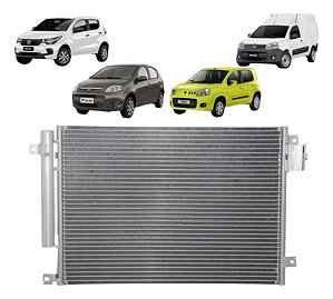 Condensador Palio/ Uno/ Mobi 4cc/ Fiorino 2011 À 2021 Valeo