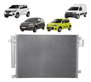 Condensador Palio/ Uno/ Mobi 4cc/ Fiorino 2011 À 2021 Valeo