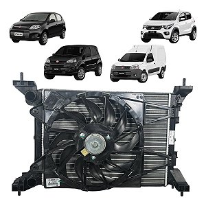 Kit Radiador Ventoinha Palio/ Uno/ Mobi Fiorino 2011 À 2021