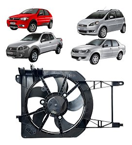 Ventoinha Palio Fire Strada Siena 2001 Até 2009 Com Ar Valeo