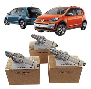 Kit 3 Vela De Ignição Original - Volkswagen Up Tsi