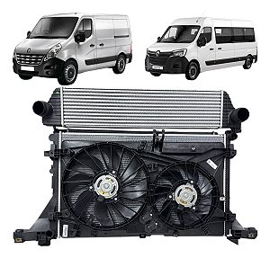Radiador Condensador Ventoinha Renault Master 2.3 Diesel Kit