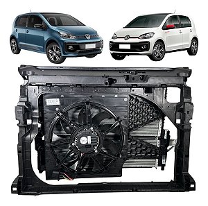 Kit Radiador Condensador Ventoinha Painel Vw Up 170 Tsi