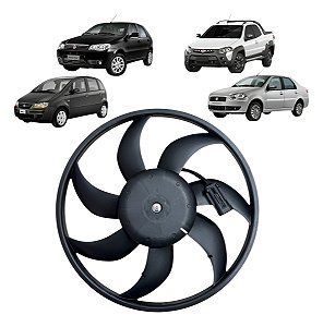 Motor E Ventoinha Radiador Strada 2014 2015 2016 2017 C/ar