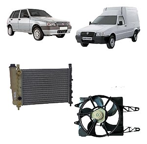 Kit Radiador Uno Fire Sem Ar (modelo Valeo)