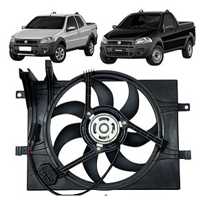 Gmv Ventoinha E Defletor Fiat Strada 1.0/1.4 2016 A 2019 Man