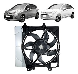 Motor E Ventoinha Radiador Citroen C3 2011 2012 2013 Manual