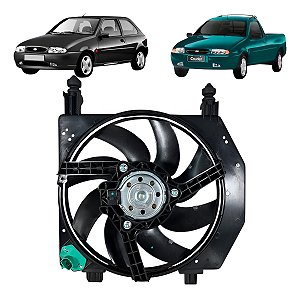 Ventoinha E Defletor Fiesta Courier 1.0 1.3 1996 / 1998 C/ar