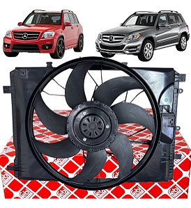 Ventoinha E Defletor Radiador Mercedes Glk280 220 320 350