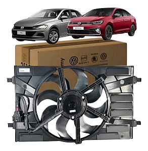 Ventoinha Radiador Completo Polo / Virtus 1.6 2018 Original